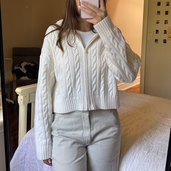 TNA cable knit zip up - Picture 2 of 2